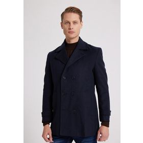 D's Damat 5HF08ORT10001 Regular Fit Lacivert Erkek Kaban