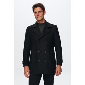 D's Damat 5HF08ORT10001 Regular Fit Siyah Erkek Palto