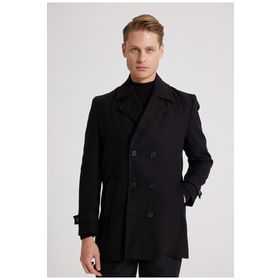 D's Damat 5HF08ORT10001 Regular Fit Siyah Erkek Palto