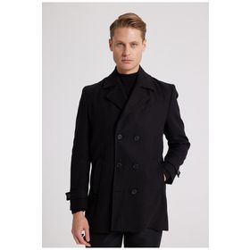D's Damat 5HF08ORT10001 Regular Fit Siyah Erkek Palto