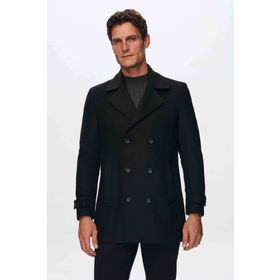 D's Damat 5HF08ORT10001 Regular Fit Siyah Erkek Palto