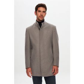 D's Damat 5HF08ORT10002 Regular Fit Gri Kaşe Kaban
