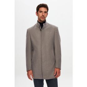 D's Damat 5HF08ORT10002 Regular Fit Gri Kaşe Kaban