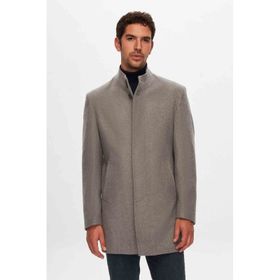 D's Damat 5HF08ORT10002 Regular Fit Gri Kaşe Kaban