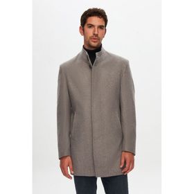 D's Damat 5HF08ORT10002 Regular Fit Gri Kaşe Kaban