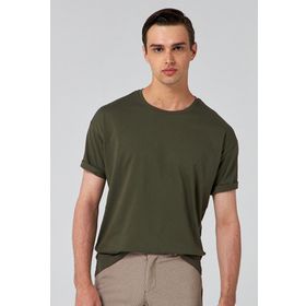 D's Damat 6HC14ORT02006 Haki Oversize Erkek T-shirt