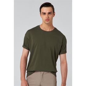 D's Damat 6HC14ORT02006 Haki Oversize Erkek T-shirt