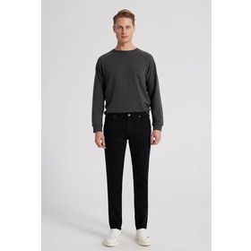 D's Damat 6HCJ3ORT00102 Slim Fit Siyah Düz Boru Paça Denim Pantolon