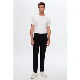 D's Damat 6HCJ3ORT00102 Slim Fit Siyah Düz Boru Paça Denim Pantolon