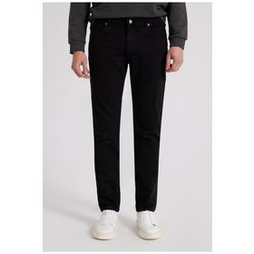 D's Damat 6HCJ3ORT00102 Slim Fit Siyah Düz Boru Paça Denim Pantolon