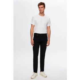 D's Damat 6HCJ3ORT00102 Slim Fit Siyah Düz Boru Paça Denim Pantolon