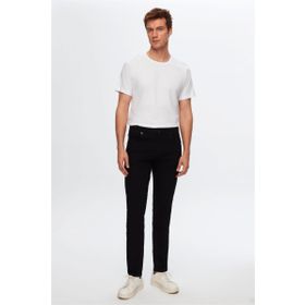 D's Damat 6HCJ3ORT00102 Slim Fit Siyah Düz Boru Paça Denim Pantolon