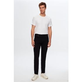 D's Damat 6HCJ3ORT00102 Slim Fit Siyah Düz Boru Paça Denim Pantolon