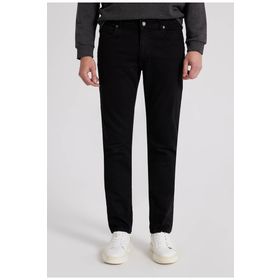 D's Damat 6HCJ3ORT00102 Slim Fit Siyah Düz Boru Paça Denim Pantolon