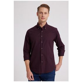 D's Damat 7HC02ORT13265 Bordo Erkek Gömlek