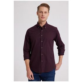 D's Damat 7HC02ORT13265 Bordo Erkek Gömlek