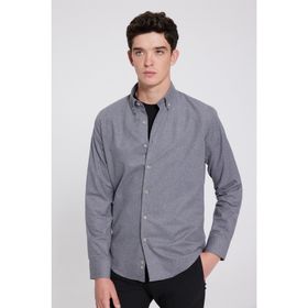 D's Damat 7HC02ORT13265 Regular Fit Vizon Düz Erkek Gömlek
