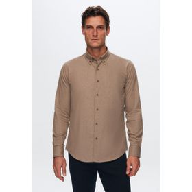 D's Damat 7HC02ORT13265 Regular Fit Vizon Düz Erkek Gömlek