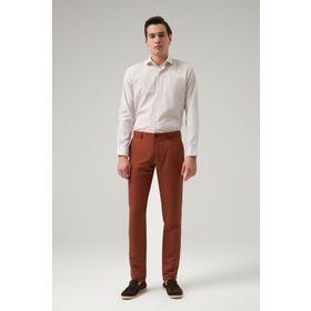 D's Damat 7HCC3ORT10001 Slim Fit Tarçın Armürlü Chino Pantolon