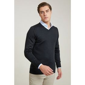 D's Damat 9HF060632003D Regular Fit Siyah Düz Örgü Kazak