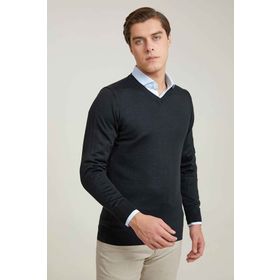 D's Damat 9HF060632003D Regular Fit Siyah Düz Örgü Kazak