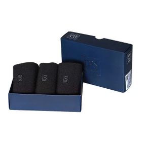 D's Damat Bambu Siyah 3'lü Çorap Seti