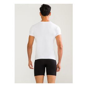 D's Damat DS0350 Beyaz Bisiklet Yaka Rahat Düz Erkek T-shirt