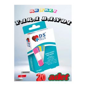 DS Plus 20'li Renkli Yara Bandı
