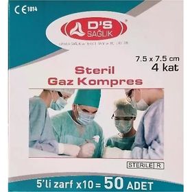 DS Plus 50'li 7.5x7.5 cm Gaz Kompres