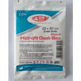 D&S Sağlık 30x80 cm 2x5 Paket Steril Hidrofil Gazlı Bez