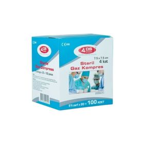 Ds Sağlık Steril Gaz Kompres 7.5x7.5 cm 5'li 100 Zarf