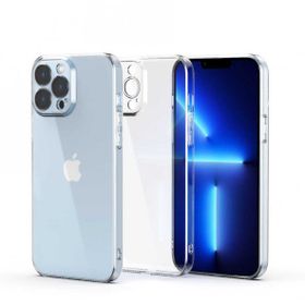 Dtech iPhone 13 Pro Max Lüx Kamera Korumalı Şeffaf Silikon Kılıf