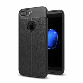Dtech iPhone 7 Plus Focus Deri Görünümlü Silikon Kapak Kılıf