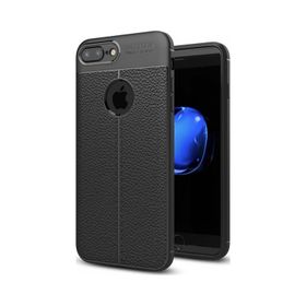 Dtech iPhone 8 Plus Focus Deri Görünümlü Silikon Kapak Kılıf