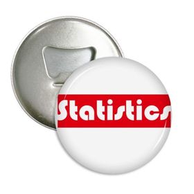 Dthinker 3 Parça Kurs ve Büyük İstatistikler Kırmızı Yuvarlak Şişe Açacağı Buzdolabı Mıknatısı Rozet Düğmesi