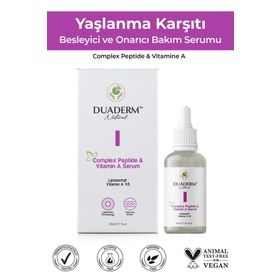 Duaderm Kırışıklık Karşıtı Ton Eşitleyici Complex Peptide & Vitamin A 30 ml Serum