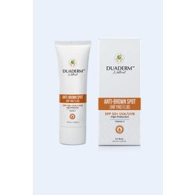 Duaderm UVA/UVB Korumalı Vitamin C İçerikli 100 ml SPF50+ Leke Karşıtı Vücut Güneş Kremi
