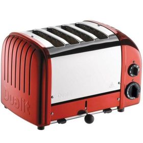Dualit 47031 Vario 2200 W 4 Dilim Hazneli Ekmek Kızartma Makinesi Kırmızı