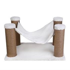 Dubex 39x59x34 cm Beyaz Kedi Hamağı ve Tırmalama Platformu