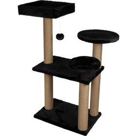 Dubex 65x88x111 cm Siyah Kedi Oyun Evi ve Tırmalama Platformu
