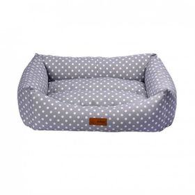 Dubex Makaron Xlarge 70x95x22 cm Gri Puantiyeli Köpek Yatağı