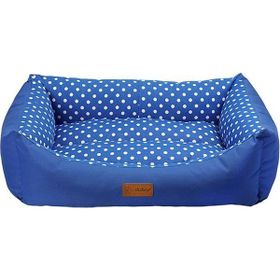 Dubex Tarte Dikdörtgen Lacivert Benekli Large 78x60x22 cm Köpek Yatağı