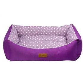 Dubex Tarte Lila Benekli Dikdörtgen Xlarge 95x70x22 cm Köpek Yatağı