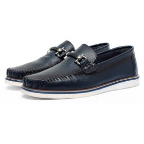 Ducavelli Ragusa Deri Lacivert Erkek Günlük Ayakkabı