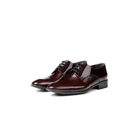 Ducavelli Shine Bordo Hakiki Deri Erkek Klasik Ayakkabı