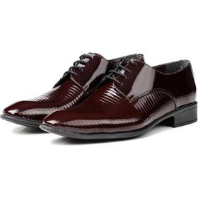 Ducavelli Shine Bordo Hakiki Deri Erkek Klasik Ayakkabı