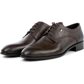 Ducavelli Taura Derby Kahverengi Erkek Klasik Ayakkabı