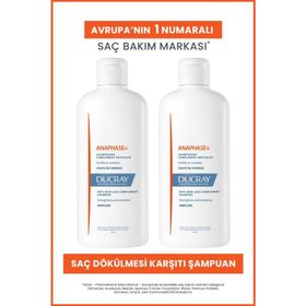 Ducray Anaphase 2x400 ml Saç Dökülmesine Karşı Şampuan