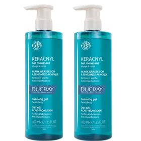 Ducray Keracnyl 2x400 ml Yüz Yıkama Jeli