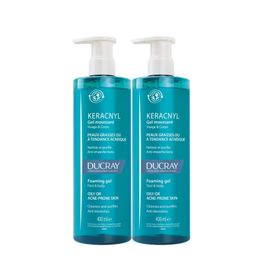Ducray Keracnyl 2x400 ml Yüz Yıkama Jeli
